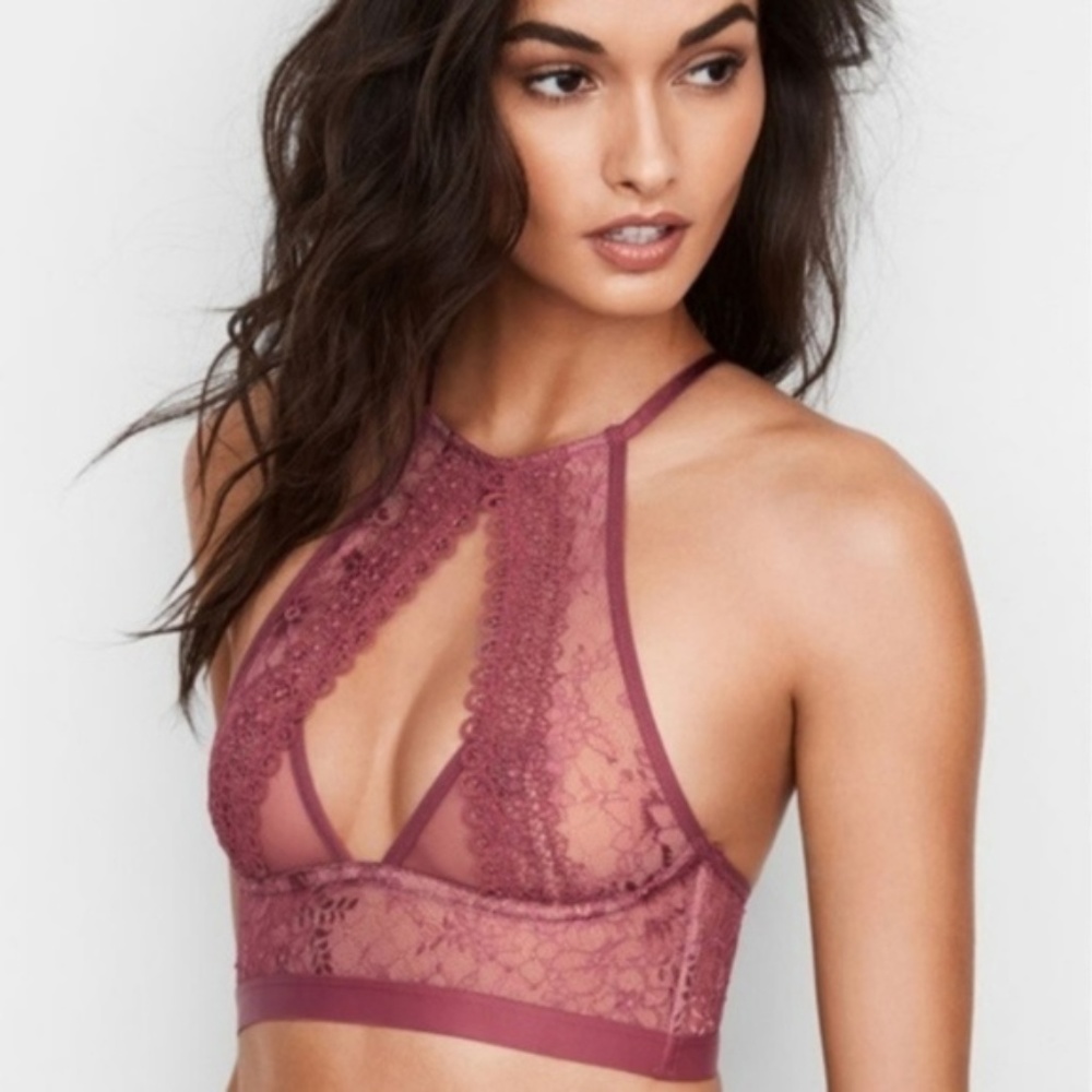 ⭐ NWT Victoria's Secret Lace Mauve Bralette